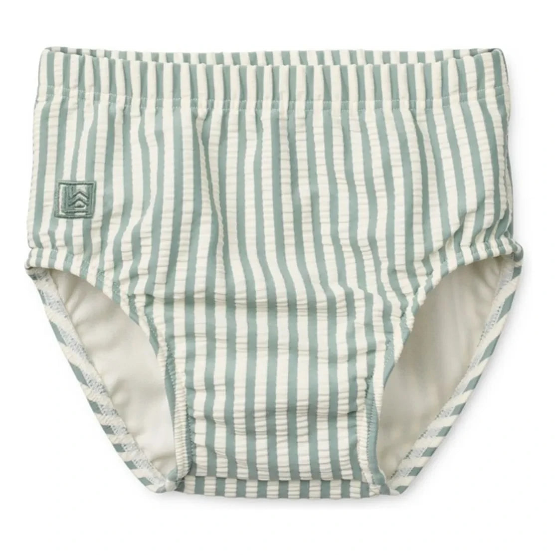 Liewood - Bañador Anthony Rayé Seersucker de fibras recicladas | Verde