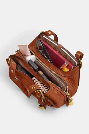 Bolso Drifter pequeño de cuero Coach