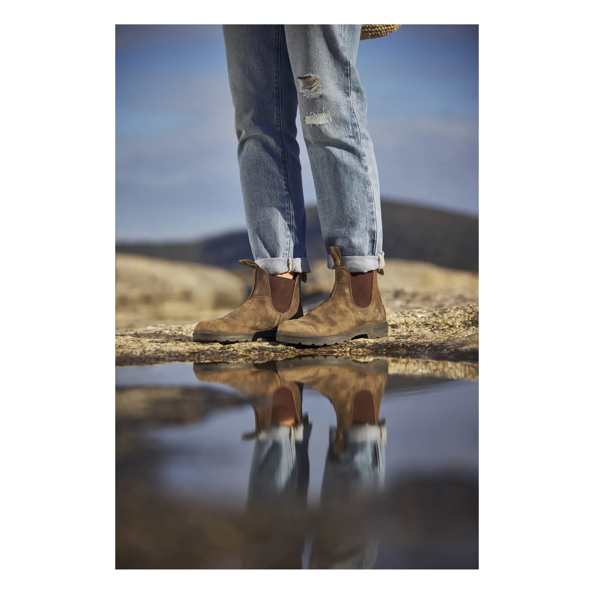 Blundstone - Botines Chelsea clásicos de nubuck - Colección para adultos | Marrón
