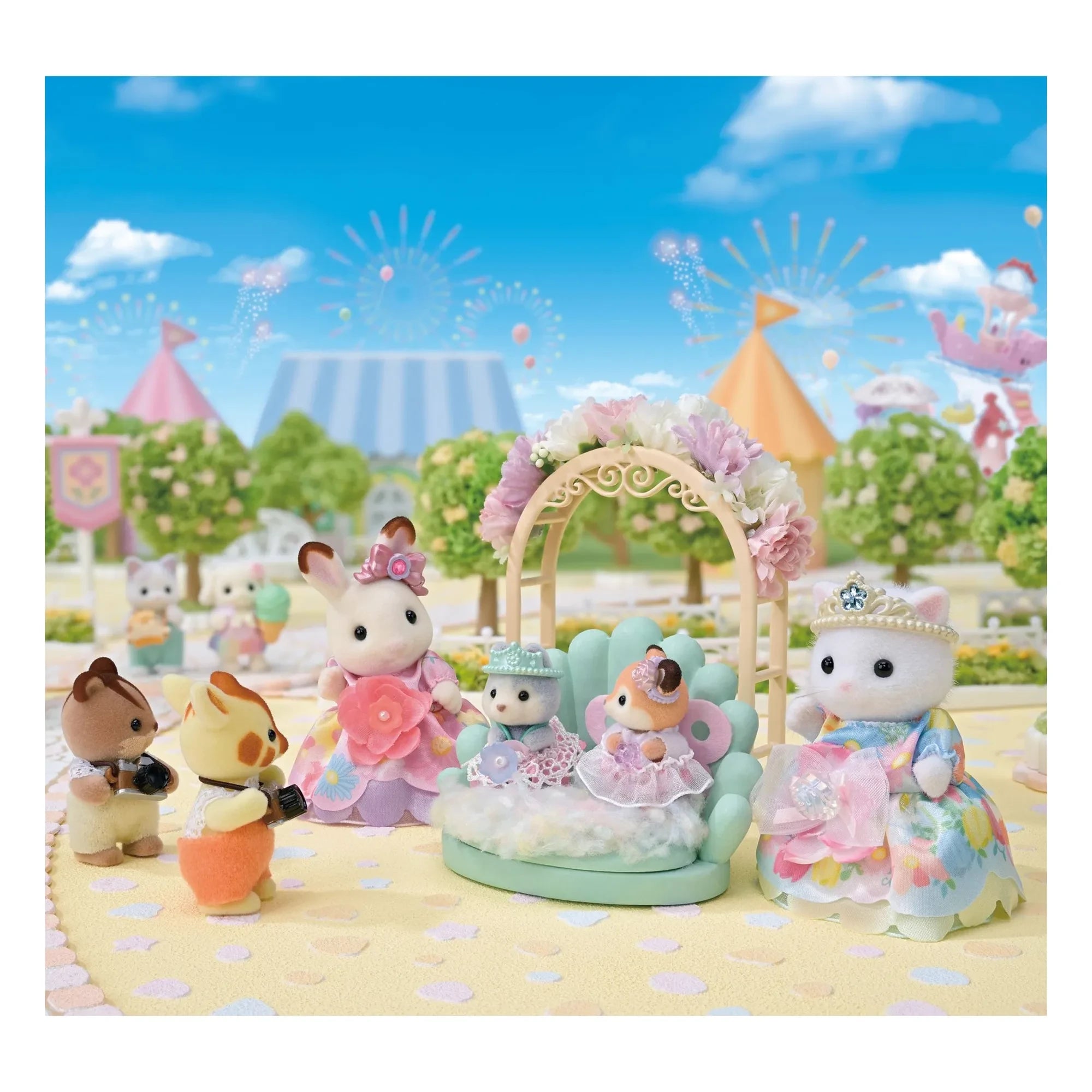 Sylvanian Families - Princesas con vestidos florales