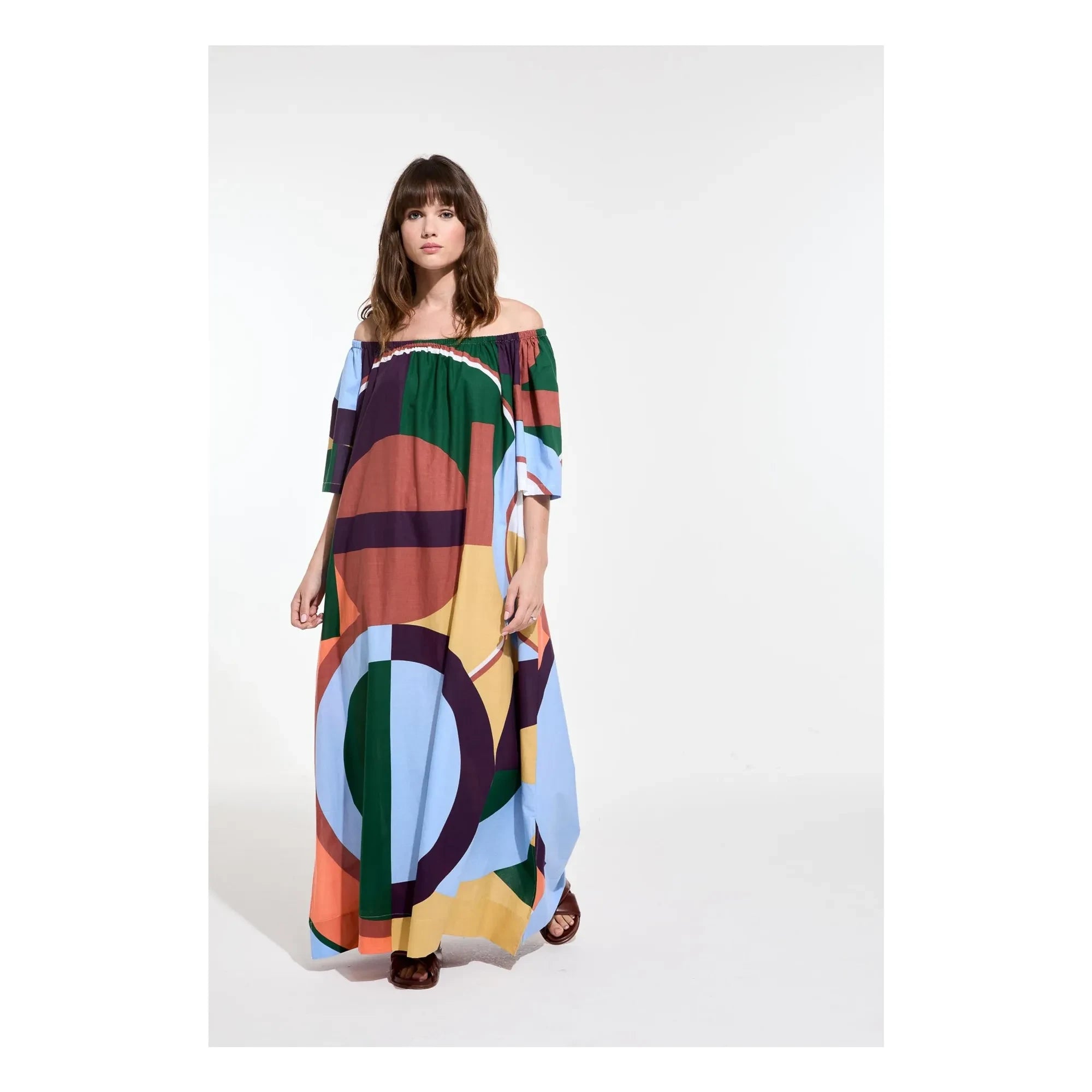 Mapoésie - Vestido de algodón Palao Poesie | Coral