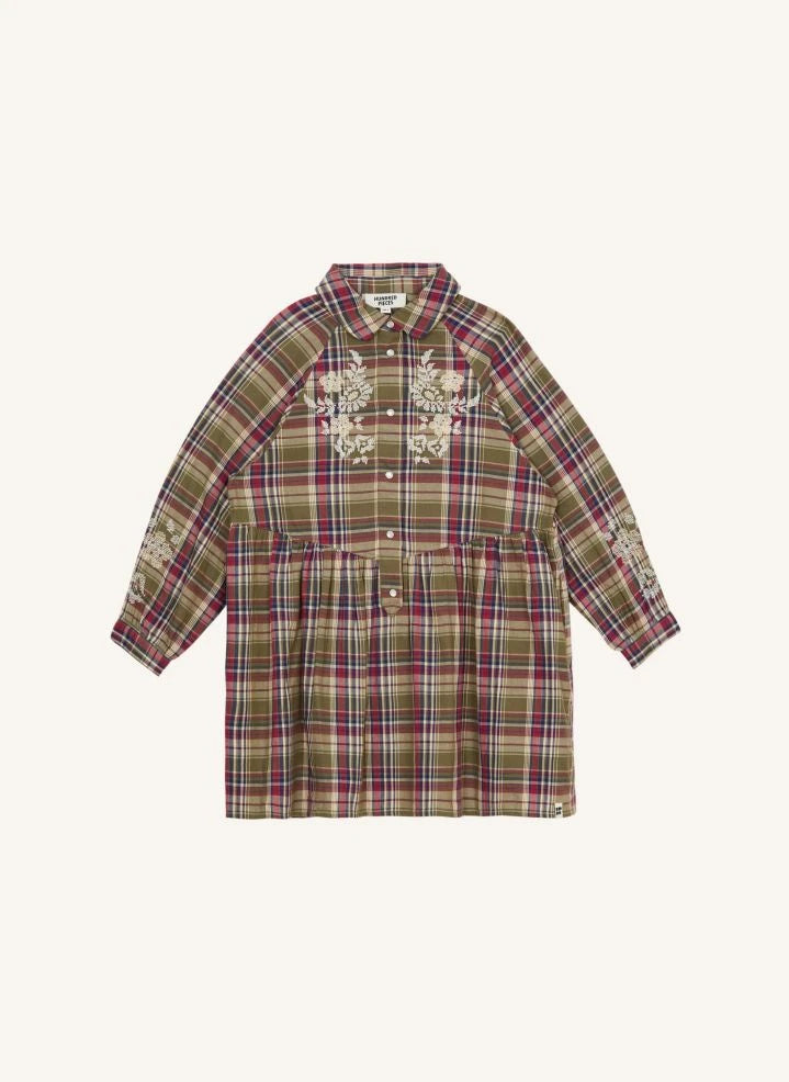 Hundred Pieces - Vestido Cuadrado Shirley | Verde Selva