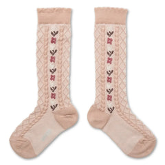 Collégien - Calcetines altos Désirée | Rosa talco