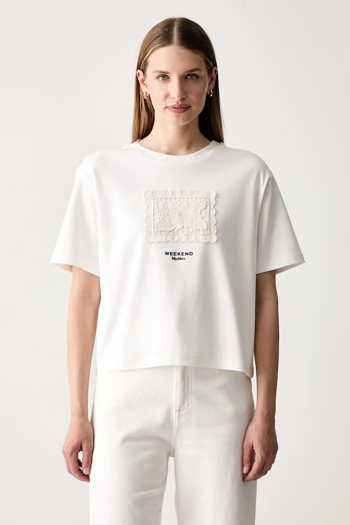 Camiseta de algodón para mujer Weekend Max Mara WKDSALA