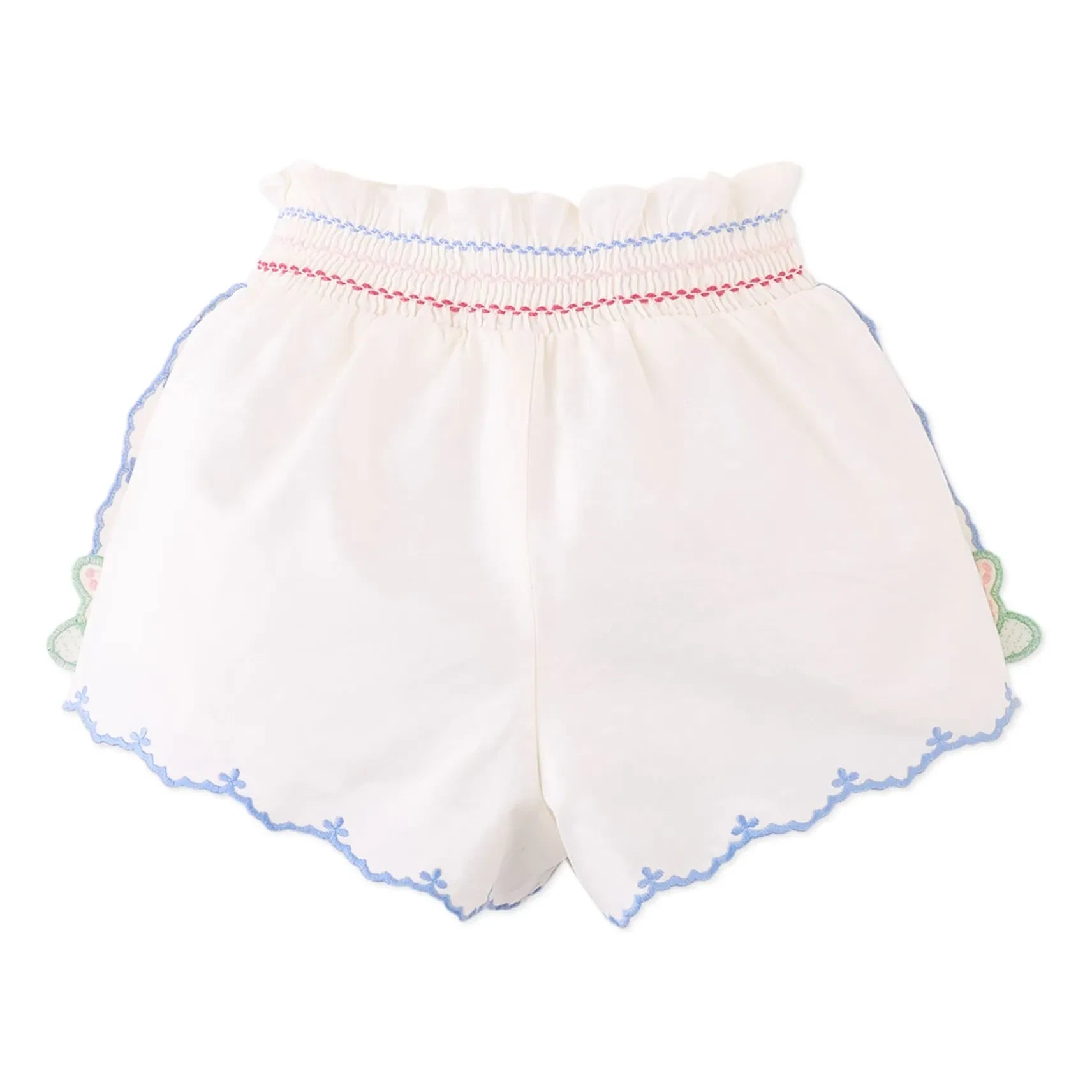 Gingersnaps - Jisoo - Short bordado para bebé | Blanco