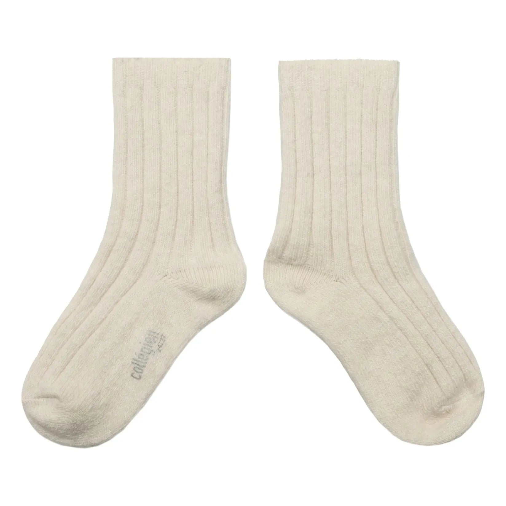 Collégien - Calcetines de cachemira beige ante y lana merino