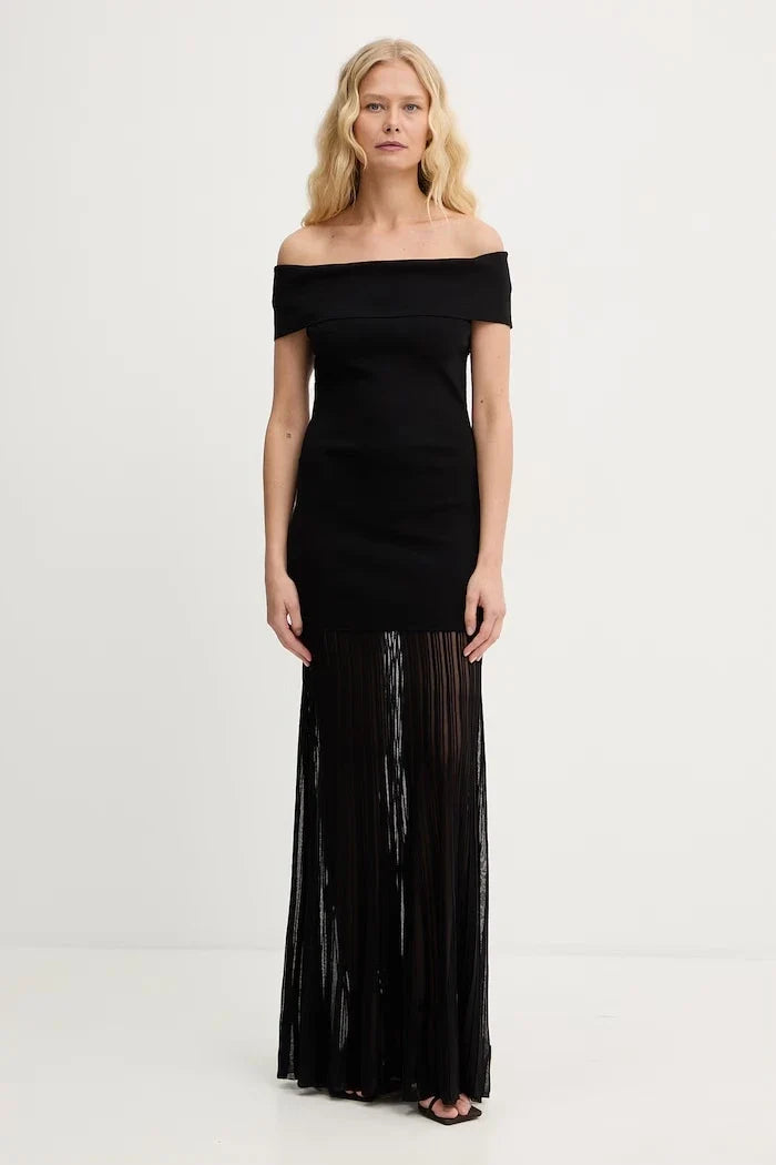 Vestido de viscosa con hombros descubiertos MICHAEL Michael Kors