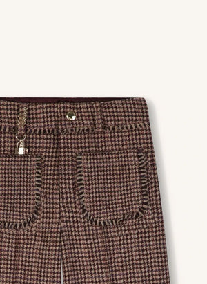 Chloé - Pantalón de cuadros | Marrón