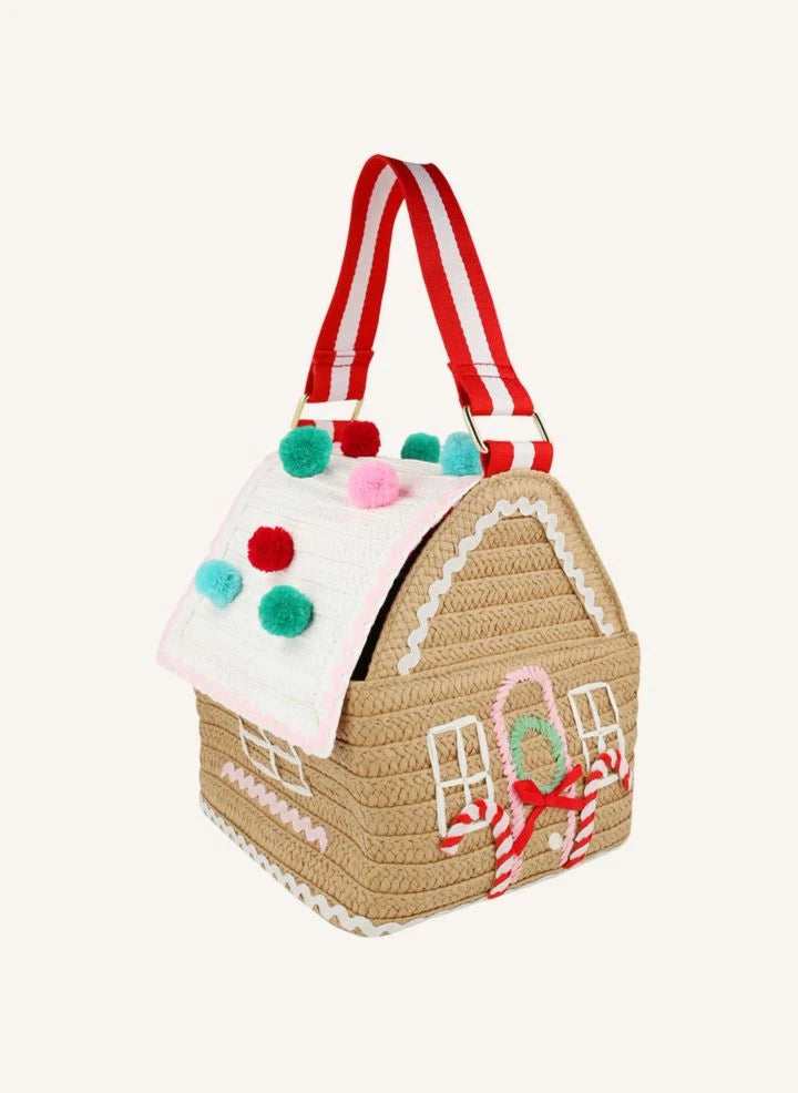Meri Meri - Bolsa en forma de casa de galletas de jengibre