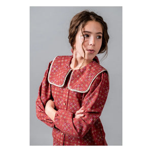 birinit - Ribera organik pamuk bluz | Bordo