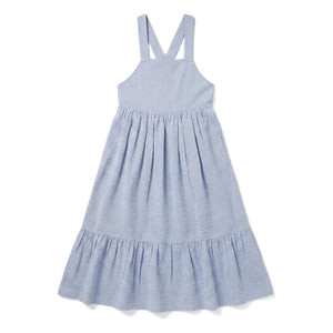 Smallable Kid - Vestido con peto de rayas Pia | Azul real