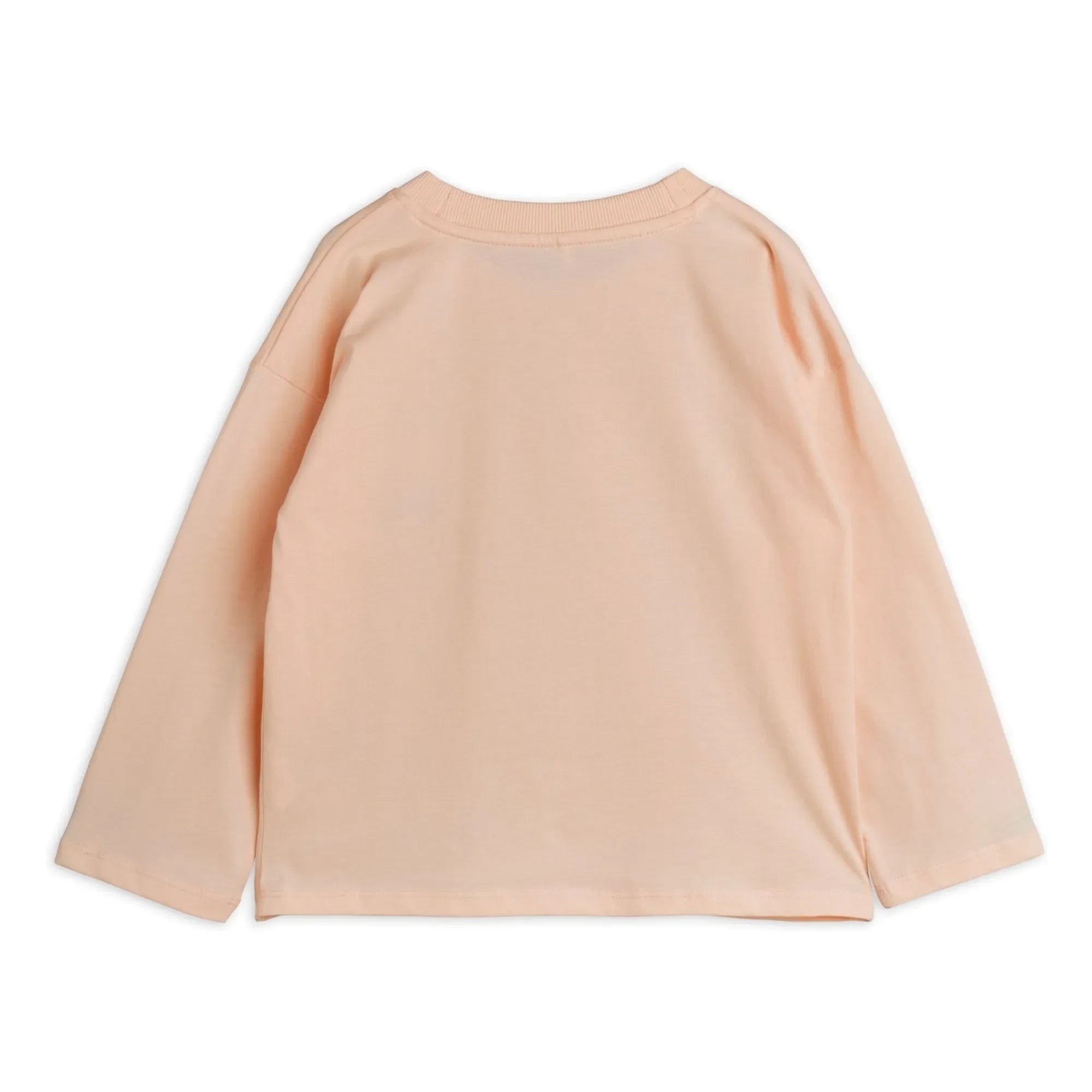 Mini Rodini - Camiseta Corazón Algodón Orgánico | Rosa Empolvado