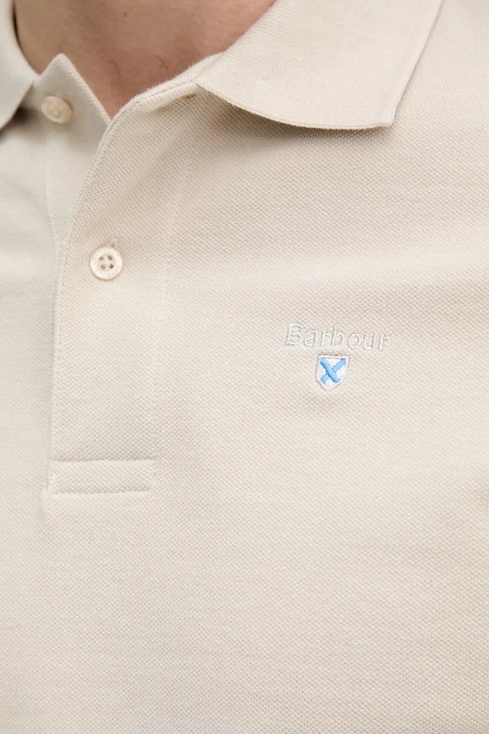 Camiseta de algodón para hombre con cuello Barbour ESSENTIALS