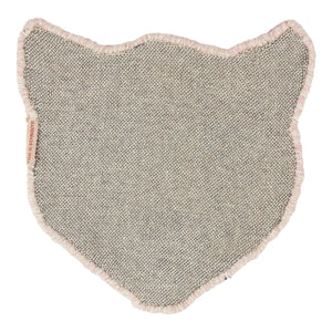 Doing Goods - Alfombra de lana con cabeza de leopardo rosa | Rosa