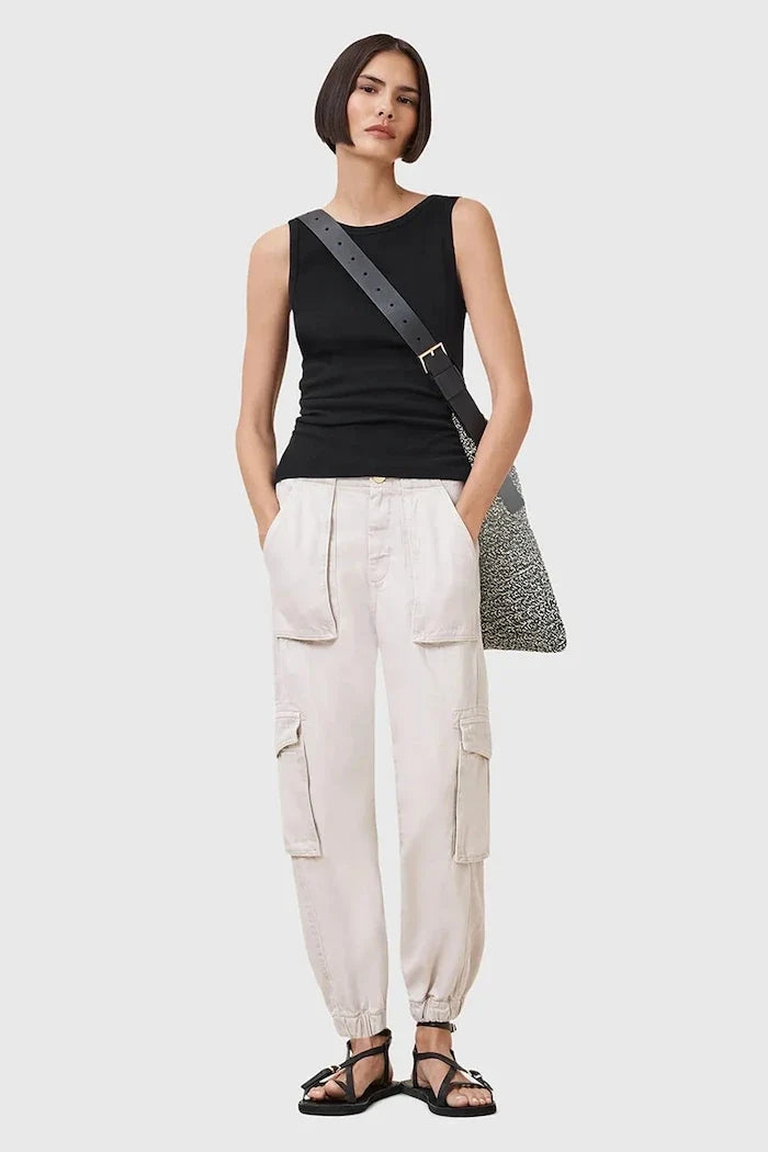 Top AllSaints de algodón y elastano para mujer KATARINA