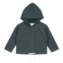 Gray Label - Sudadera con capucha de algodón orgánico | Gris azulado