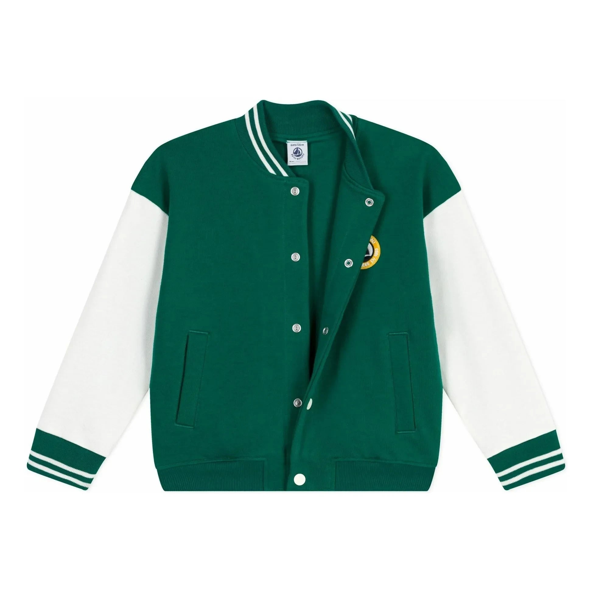 Petit Bateau - Chaqueta teddy | Verde cromo