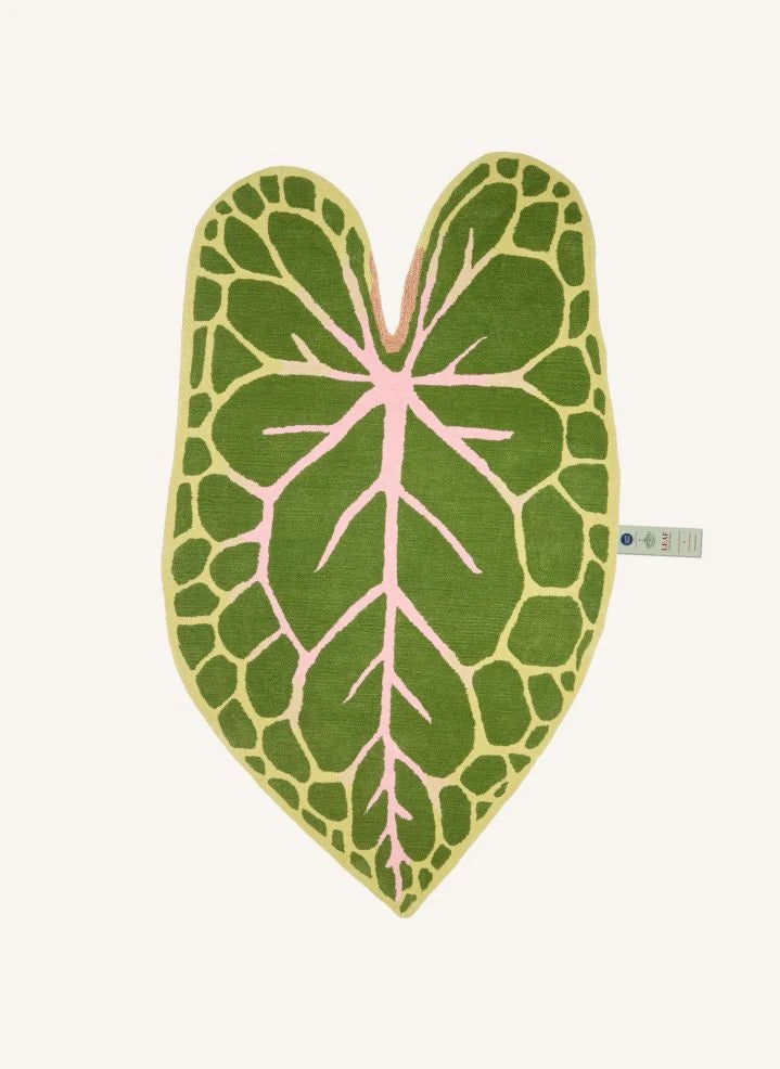 Doing Goods - African Mask Leaf Halı by Doing Goods x John Derian | Yeşil