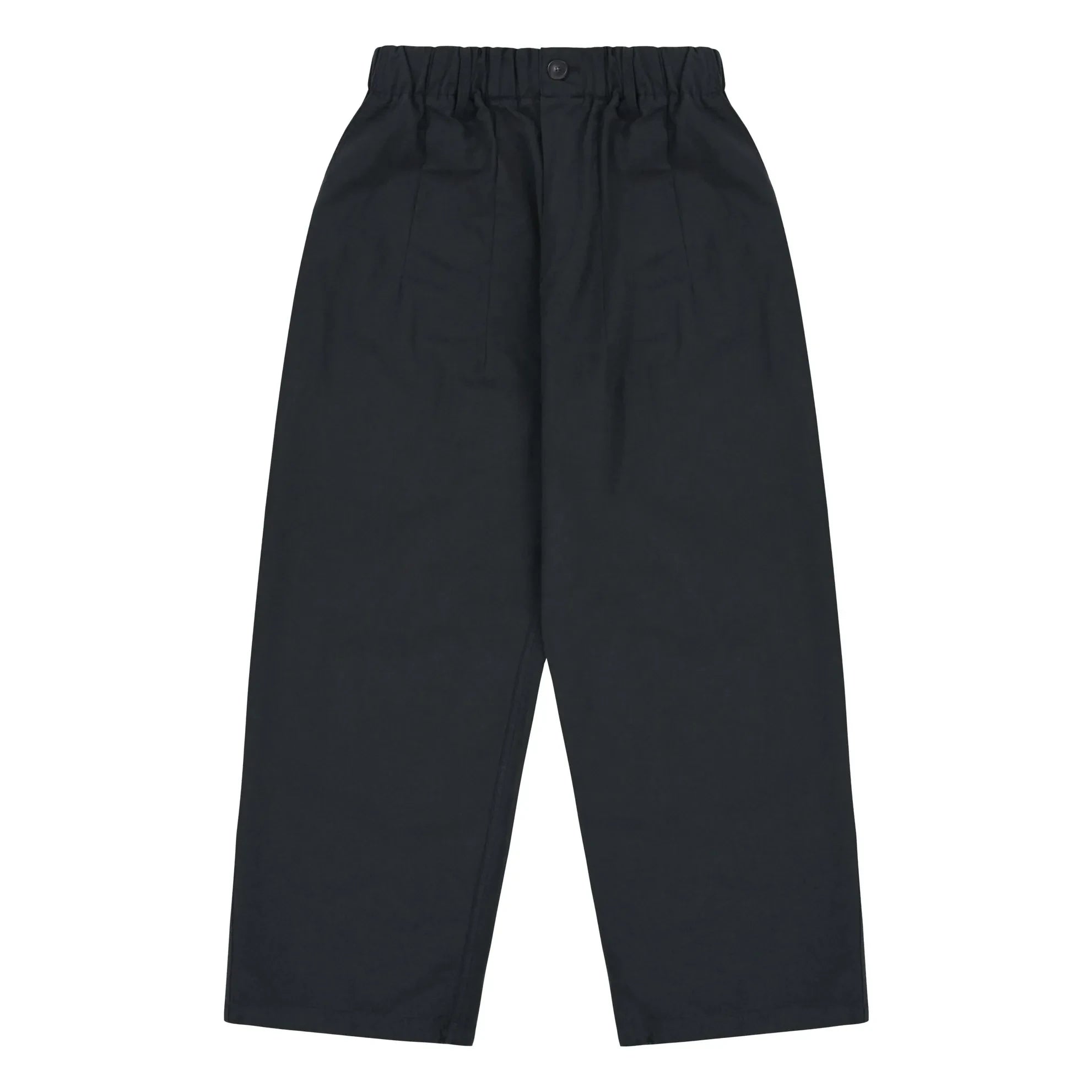 Kappy - Pantalones Anchos con Detalle de Pliegues | Azul Marino
