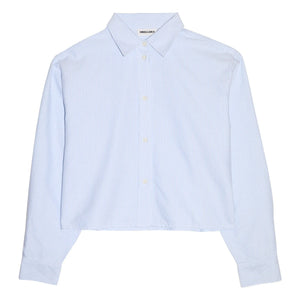 Smallable Woman - Camisa corta de rayas Chili | Azul hielo