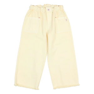 Búho - Pantalones pitillo de lyocell | Amarillo pálido