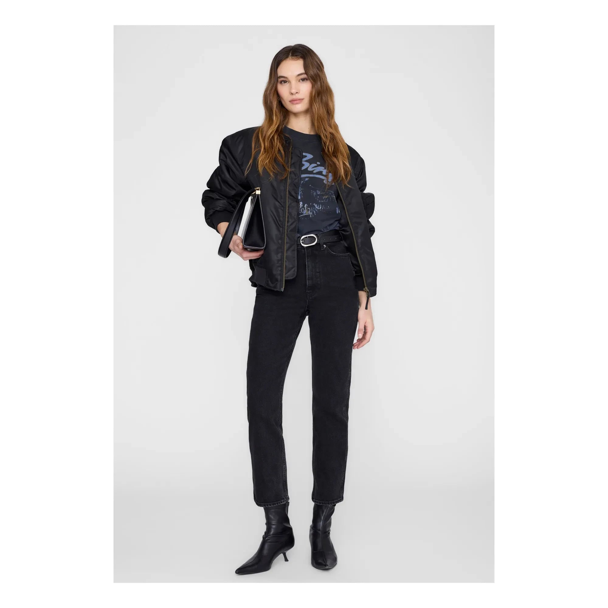 Anine Bing - Camiseta Kent | Negro