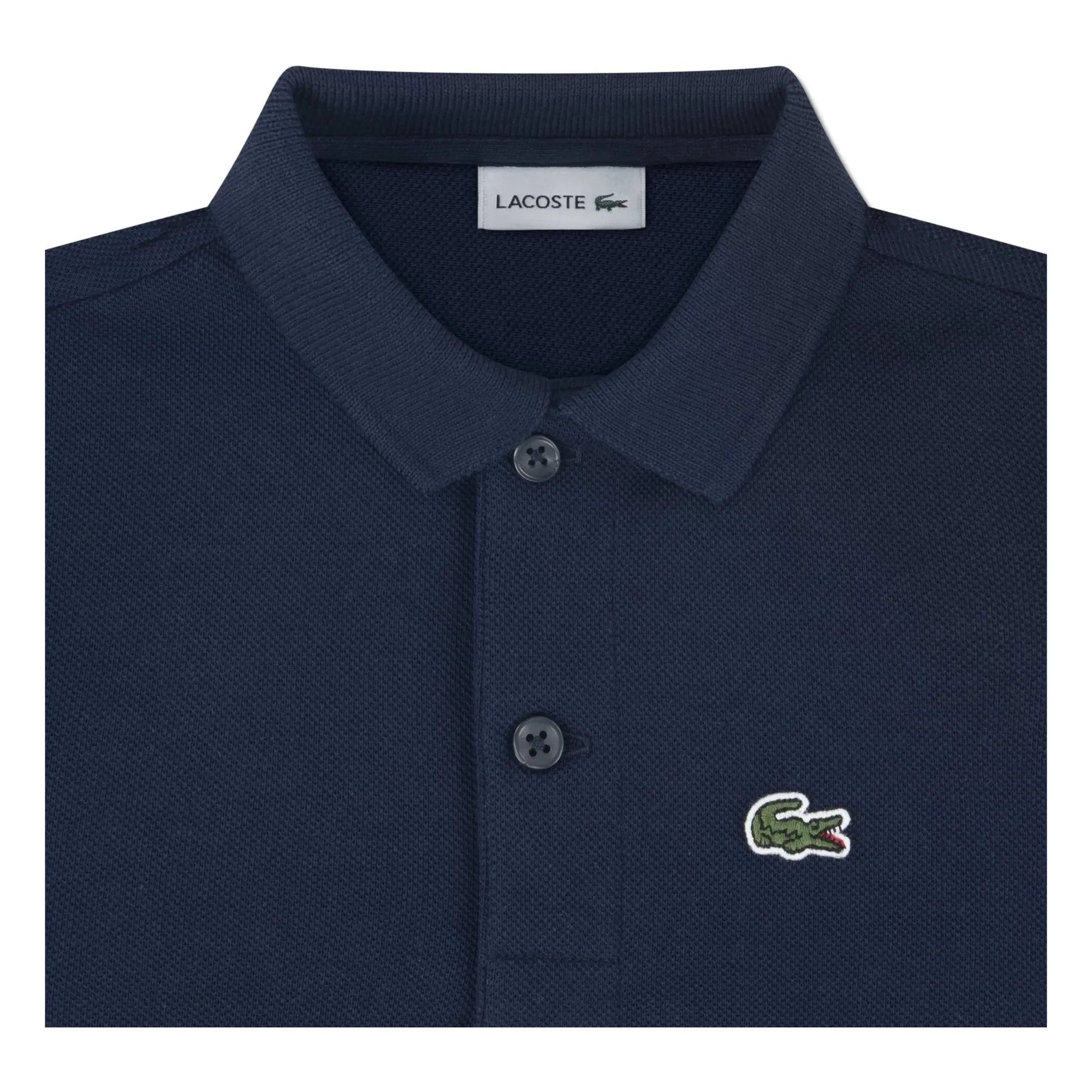 Lacoste - Polo azul marino con logo