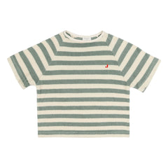 Jenest - Camiseta de algodón orgánico a rayas | Caqui