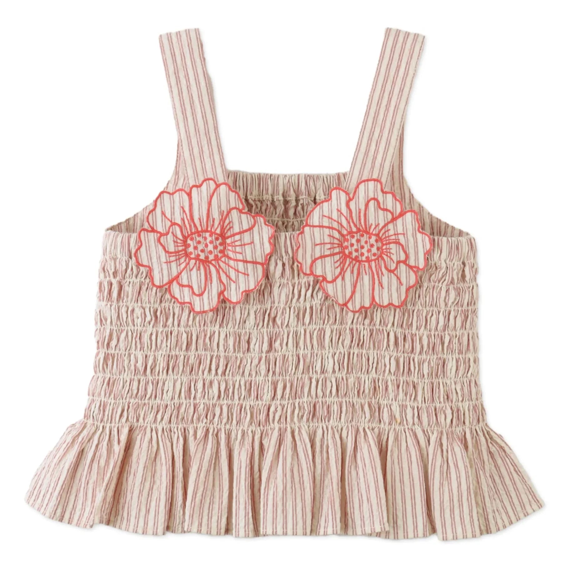 Gingersnaps - Top fruncido Josephine Fleurs | Rojo