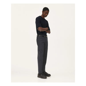 Noyoco - Pantalones de lino Detroit | Azul oscuro