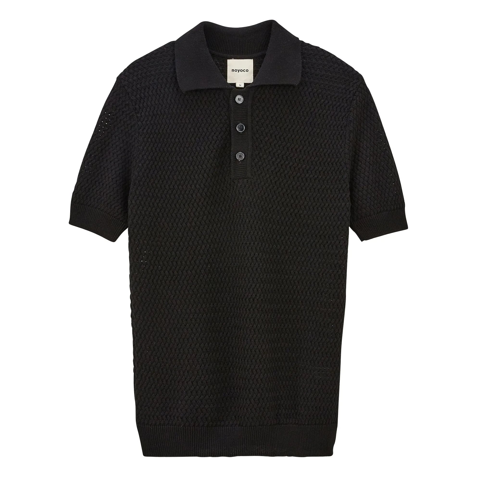 Noyoco - Polo de algodón orgánico Haring | Negro