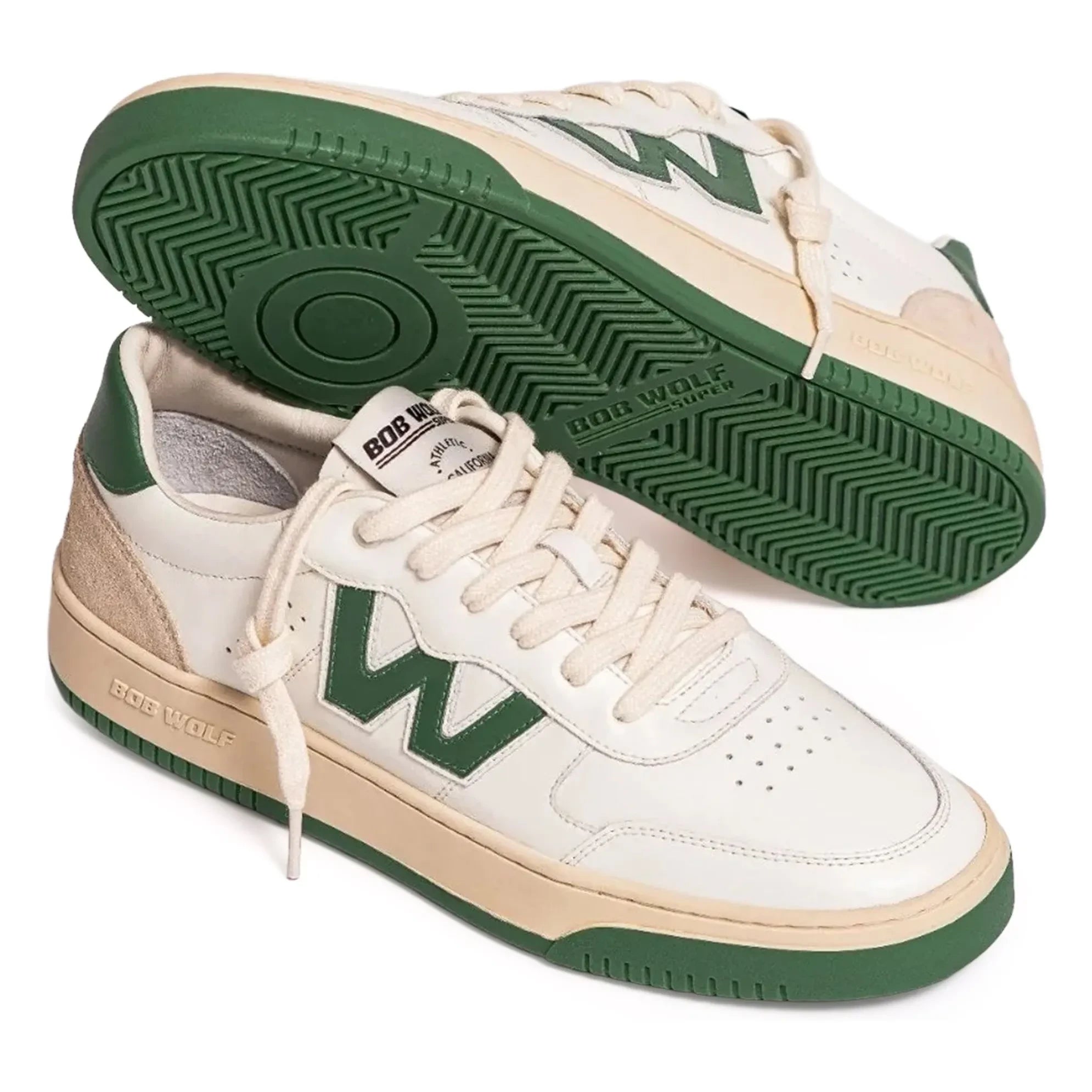 Bob Wolf - Zapatillas de cuero y ante Legacy | Verde