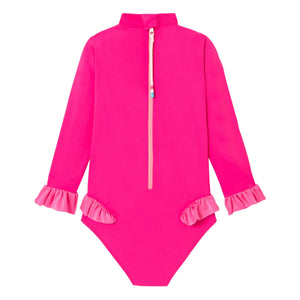 Lison Paris - Bora Bora Surfer Traje de baño de 1 pieza anti-UV | Rosa caramelo