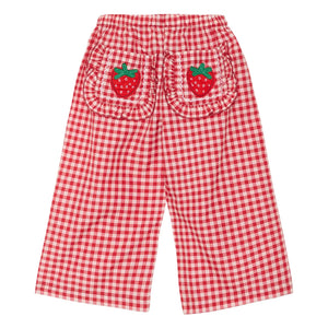 SISSEL EDELBO - Pantalones Saxo Vichy - Colección infantil | Rojo