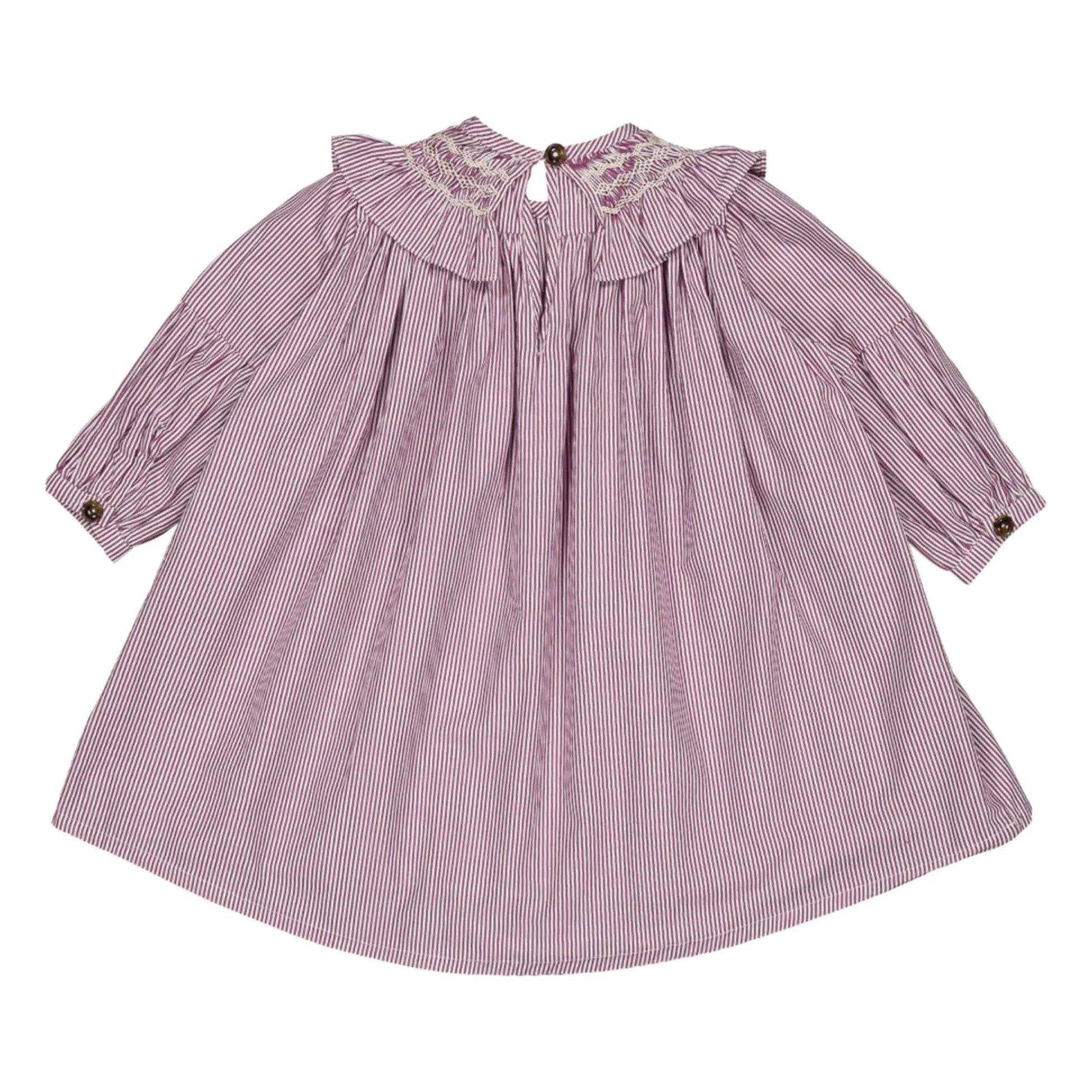 Loir - Vestido de rayas Bianca | Morado