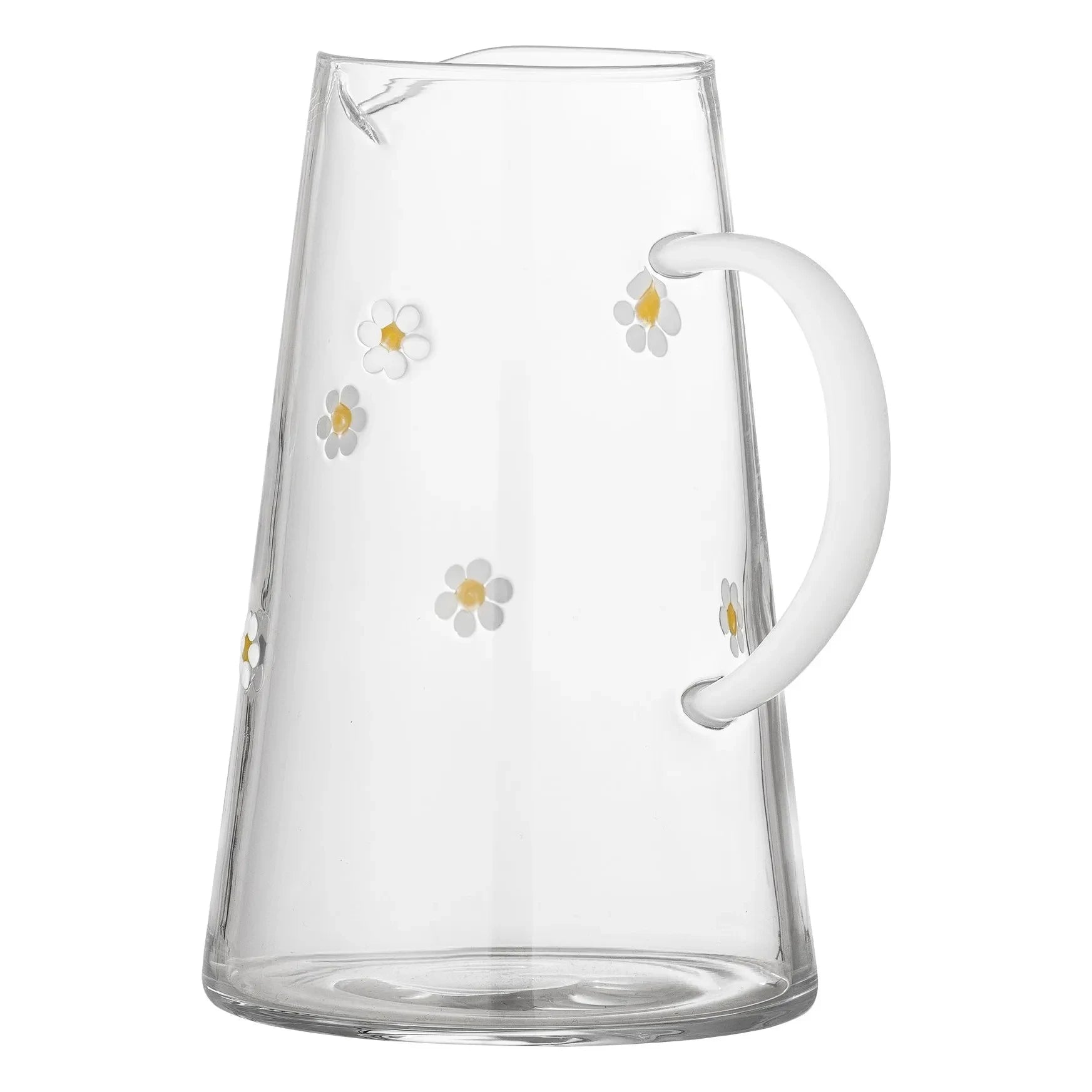 Bloomingville - Jarra Buzz de cristal con flores