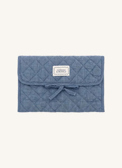 Editions Aimable - Bolsa de cuidado para bebés Palmyre | Chambray Azul