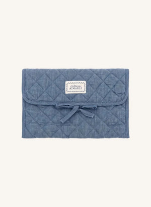 Editions Aimable - Bolsa de cuidado para bebés Palmyre | Chambray Azul