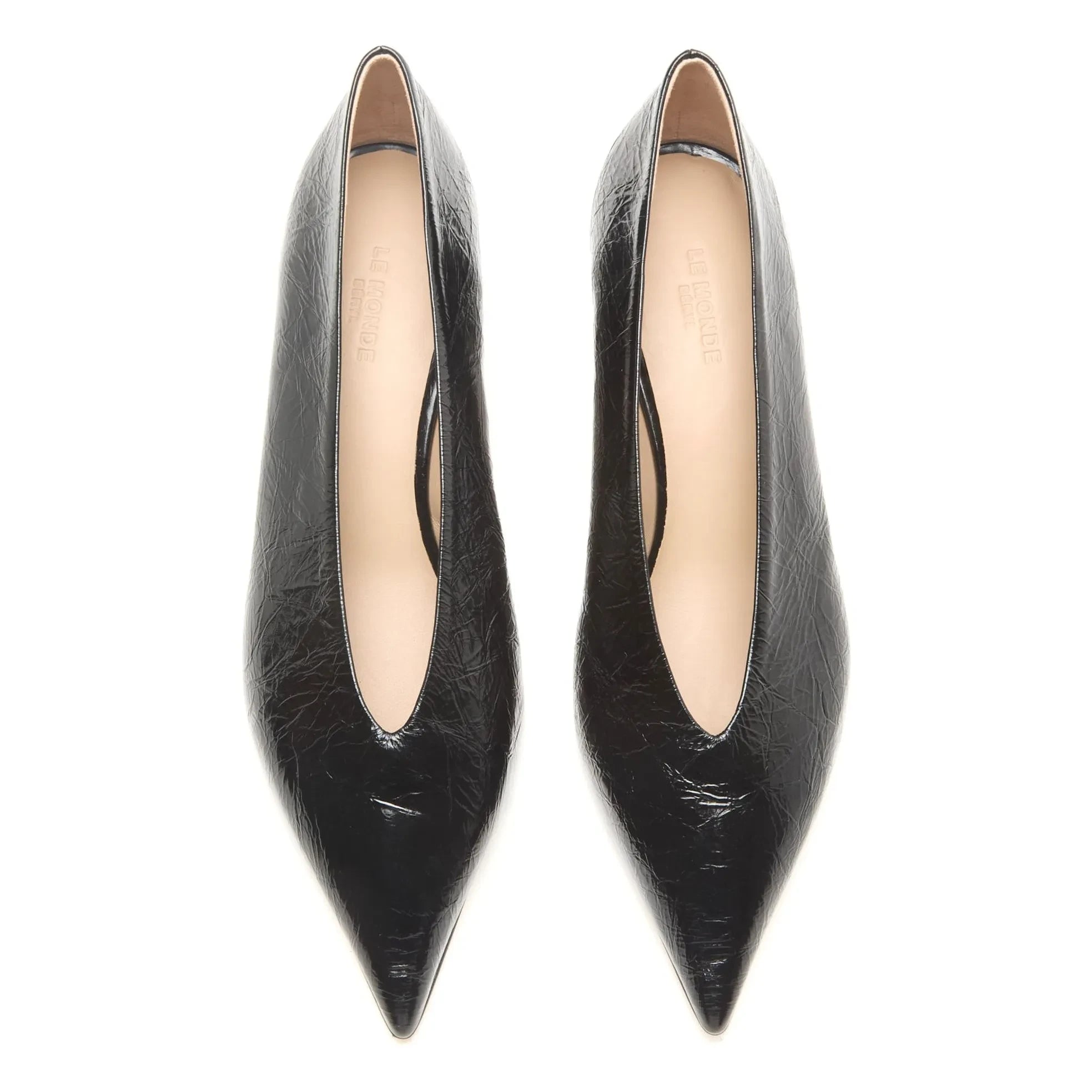 Le Monde Beryl - Zapatilla de tacón de napa | Negro