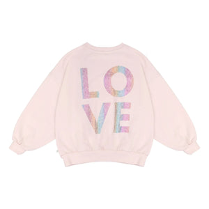 Jenest - Sudadera maxi de algodón orgánico | Rosa pálido