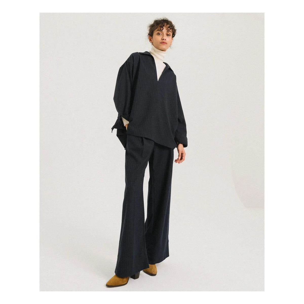 Pantalón a Rayas Eustache Tinsels | Azul Marino