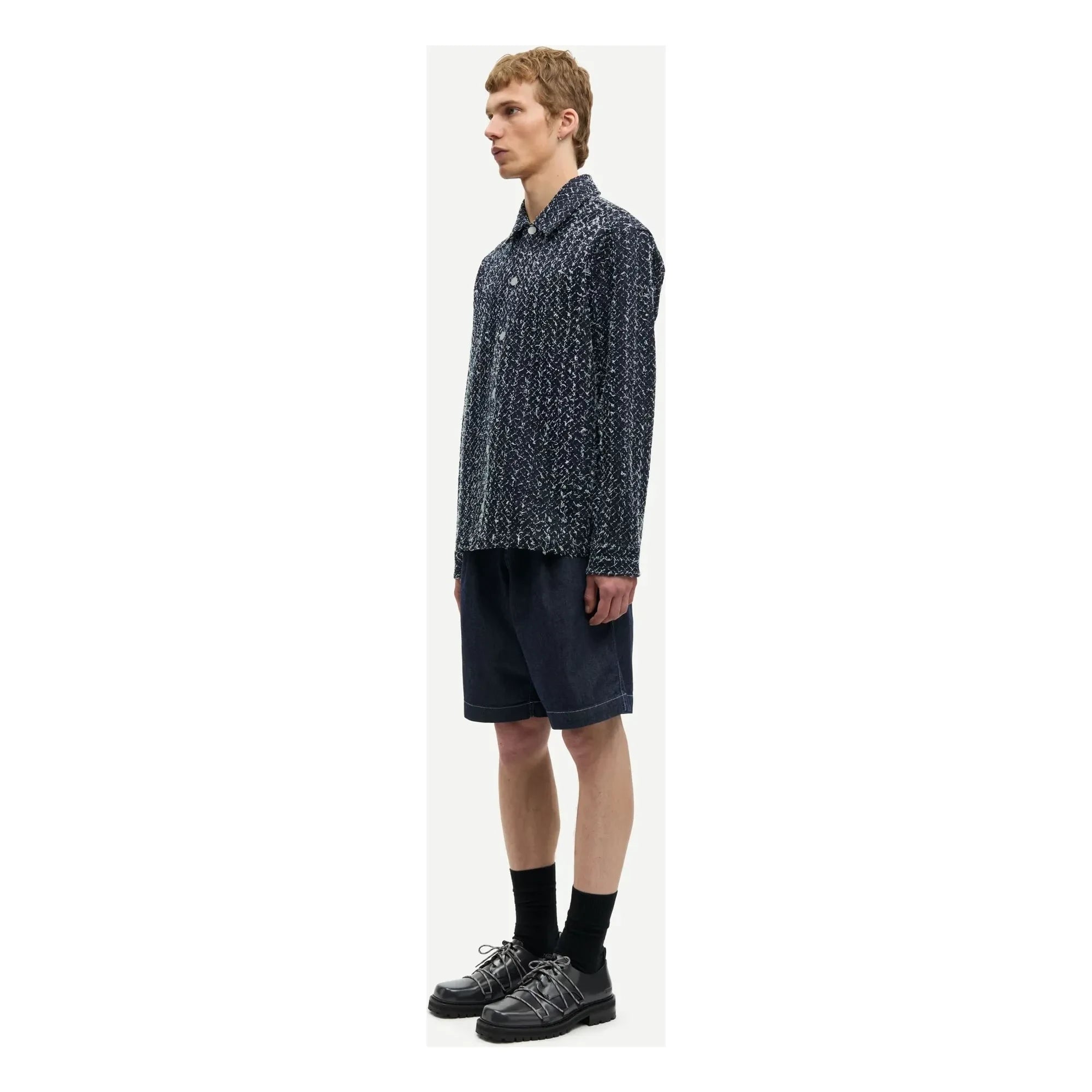 Samsoe Samsoe - Sobrecamisa de algodón Sacastor | Gris oscuro
