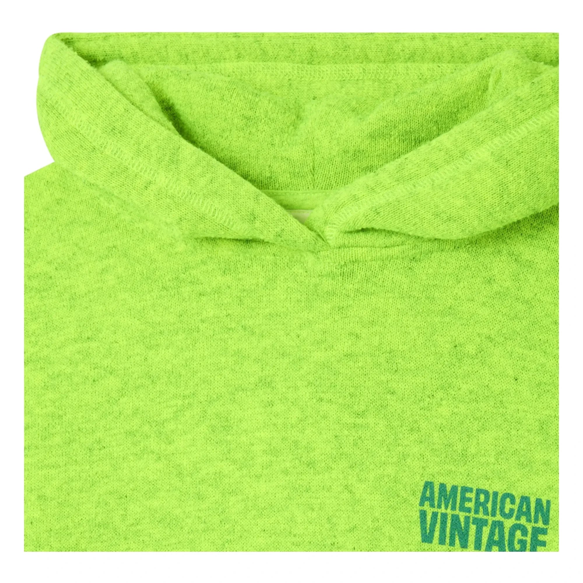 American Vintage - Sudadera con capucha Evona | Amarillo flúor