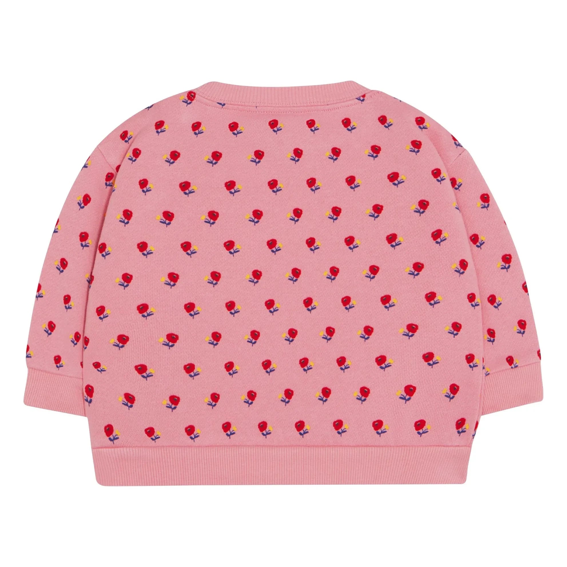 The Campamento - Çiçek Desenli Bebek Sweatshirt | Pembe