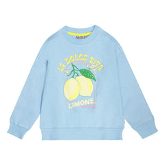 Tumble N'Dry - Sudadera Oversize Vital Citrons de Algodón Orgánico | Azul claro