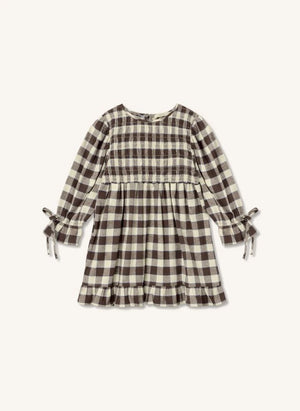 Fliink - Vestido Cuadros Cody | Ecru