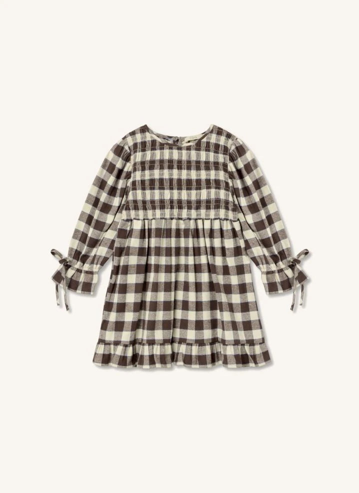 Fliink - Vestido Cuadros Cody | Ecru
