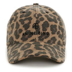 Anine Bing - Gorra Jeremy Leopard | Marrón