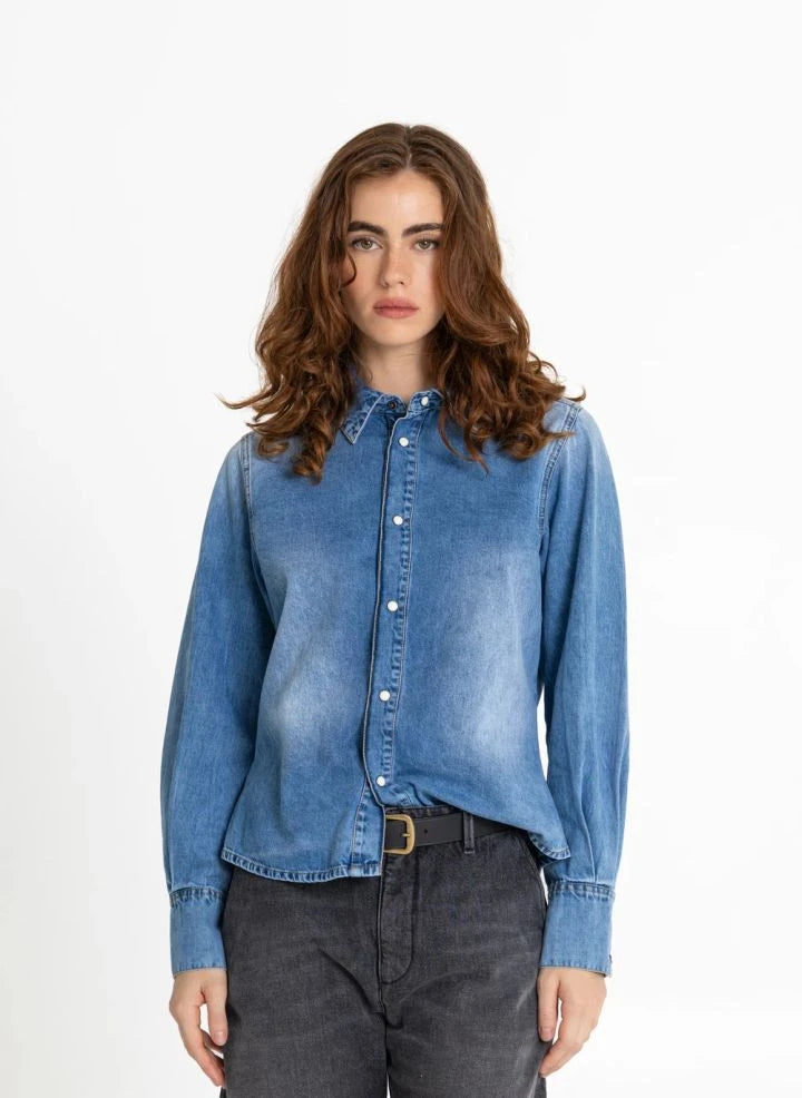 Smallable Woman - Camisa de Denim Tenara | Denim Crudo