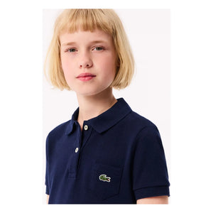 Lacoste - Vestido Polo de Algodón Orgánico | Azul Marino